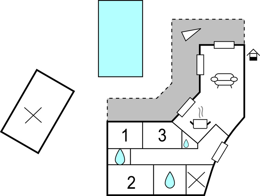 Maison 3 chambres avec piscine privée à Prades-sur-Vernazobre - Photo 36