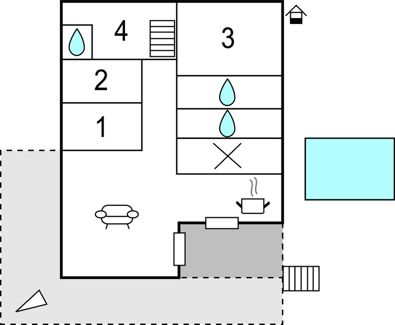 Maison 4 chambres avec piscine privée à Baixas - Photo 36