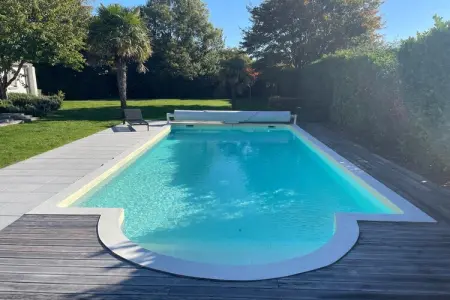 Villa Petite Champagne, piscine chauffée à Brives-sur-Charente : photo 4