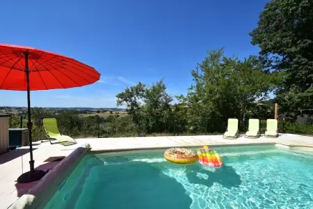Apt 5 pers piscine partagée -  Jessica, Manoir à Cuzy avec piscine et vue - Photo 6