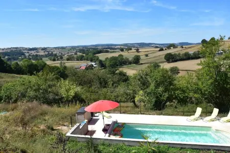 Apt 5 pers piscine partagée -  Jessica, Manoir à Cuzy avec piscine et vue - Photo 8