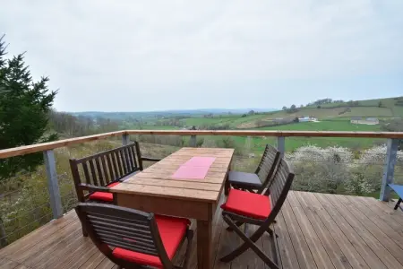 Apt 5 pers piscine partagée -  Jessica, Manoir à Cuzy avec piscine et vue - Photo 19