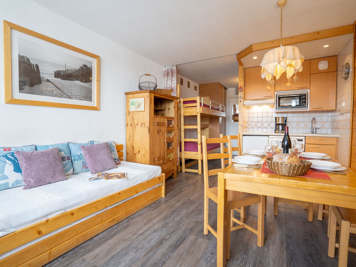 Studio 25 m² Tignes, balcon sud vue montagne - Photo 1
