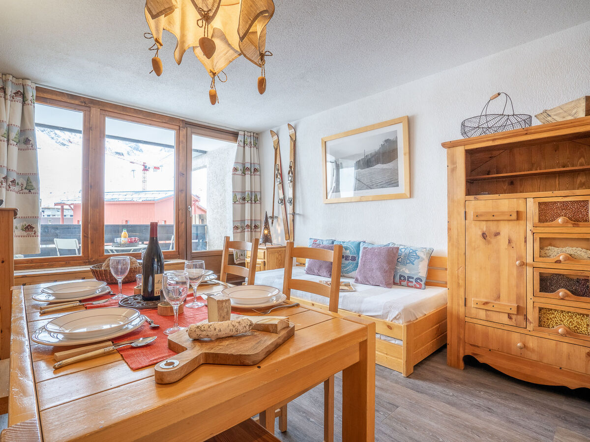 Studio 25 m² Tignes, balcon sud vue montagne - Photo 7