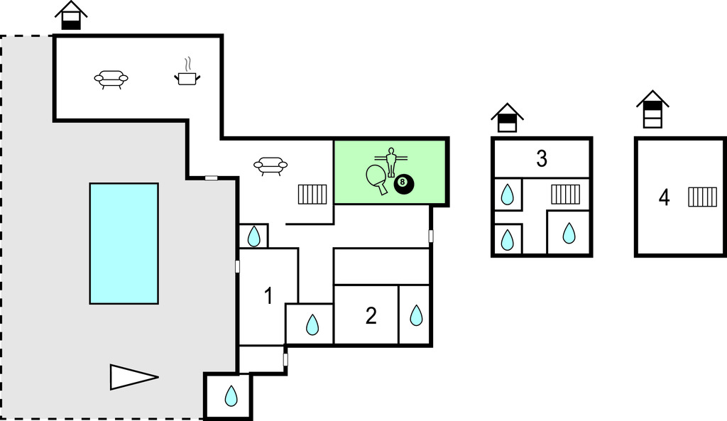 Maison néo-bretonne 10 pers. avec piscine chauffée à Guisseny - Photo 37