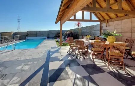 Maison néo-bretonne 10 pers. avec piscine chauffée à Guisseny : photo 8