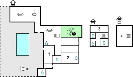 Maison néo-bretonne 10 pers. avec piscine chauffée à Guisseny : photo 37