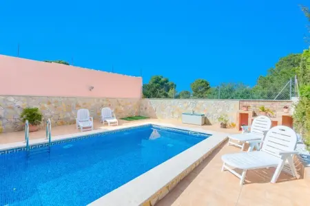 Villa Gloria, piscine privée à 350 m de Cala Pi : photo 12