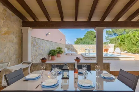 Villa Gloria, piscine privée à 350 m de Cala Pi : photo 31