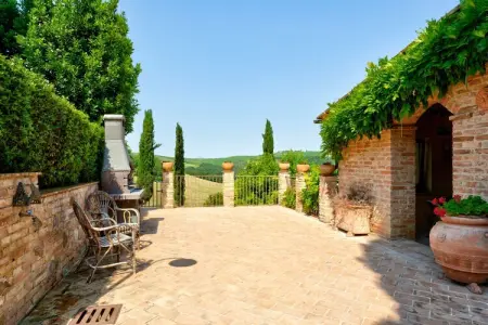 Il Melograno, Ferme isolée à Montalcino avec piscine - Photo 24