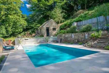 Beautiful home in nature with pool, Maison de vacances avec sauna et piscine - Photo 4