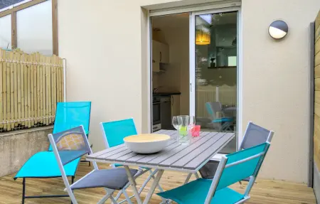 Maison mitoyenne vue mer à 70 m de la plage de Jullouville : photo 8