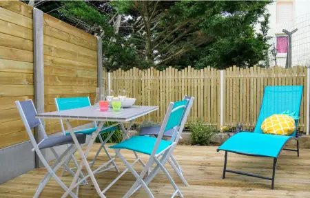 Maison mitoyenne vue mer à 70 m de la plage de Jullouville : photo 9
