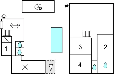 Maison 10 personnes avec piscine chauffée à Saint Rémy : photo 24