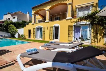 Casa Amarilla Blanca - Maison 8 pers, piscine & vue mer : photo 10