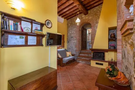 Villa Le Trappoline, maison 10 pers. vue château Brolio : photo 15