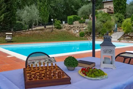 Villa Le Trappoline, maison 10 pers. vue château Brolio : photo 33