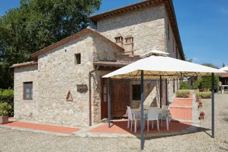 Villa Le Trappoline, maison 10 pers. vue château Brolio : photo 34