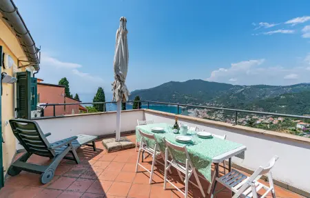 Maison 7 pers. vue mer à Moneglia, jardin & activités : photo 2