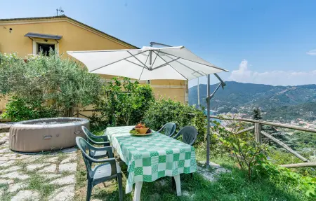Maison 7 pers. vue mer à Moneglia, jardin & activités : photo 8