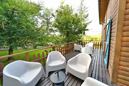 l'Heureux Rêve, Chalet à Biron avec Sauna et Vue Nature - Photo 4
