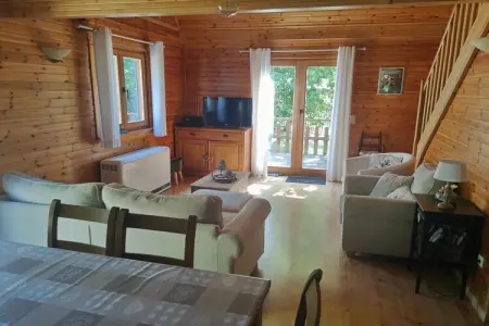 l'Heureux Rêve, Chalet à Biron avec Sauna et Vue Nature - Photo 14