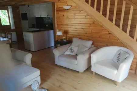 l'Heureux Rêve, Chalet à Biron avec Sauna et Vue Nature - Photo 25