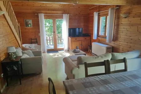 l'Heureux Rêve, Chalet à Biron avec Sauna et Vue Nature - Photo 27
