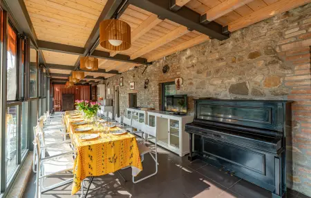 Maison 27 pers. à Fortunago : piscine, sauna et 3 salons : photo 20