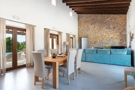 Villa Bellpuig à Artà : piscine, jacuzzi et pierre : photo 3