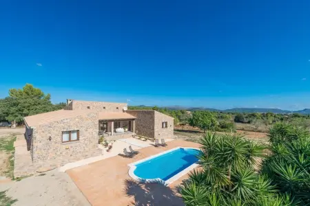 Villa Bellpuig à Artà : piscine, jacuzzi et pierre : photo 6