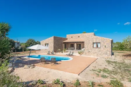 Villa Bellpuig à Artà : piscine, jacuzzi et pierre : photo 11