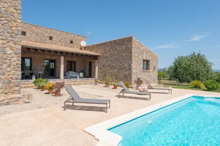 Villa Bellpuig à Artà : piscine, jacuzzi et pierre : photo 13