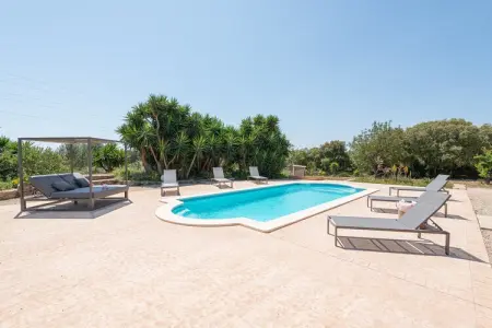 Villa Bellpuig à Artà : piscine, jacuzzi et pierre : photo 17
