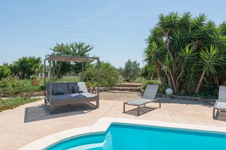 Villa Bellpuig à Artà : piscine, jacuzzi et pierre : photo 18