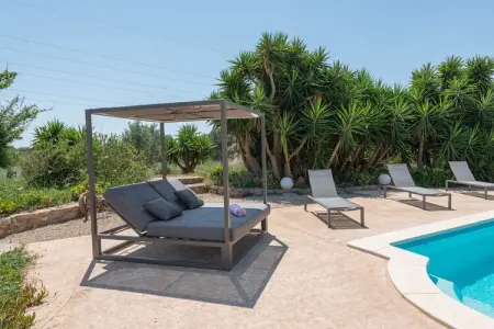 Villa Bellpuig à Artà : piscine, jacuzzi et pierre : photo 19