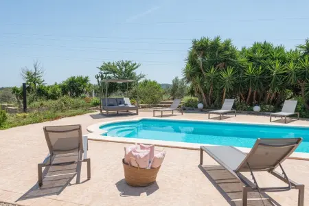 Villa Bellpuig à Artà : piscine, jacuzzi et pierre : photo 20
