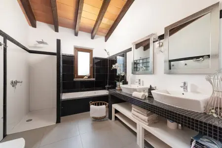 Villa Bellpuig à Artà : piscine, jacuzzi et pierre : photo 37
