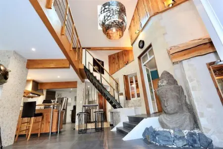 Villa Hélianthe à 100 m de la plage, spa et sauna : photo 16