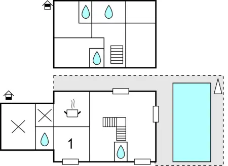 Maison 4 chambres avec piscine chauffée à Carcassonne : photo 30