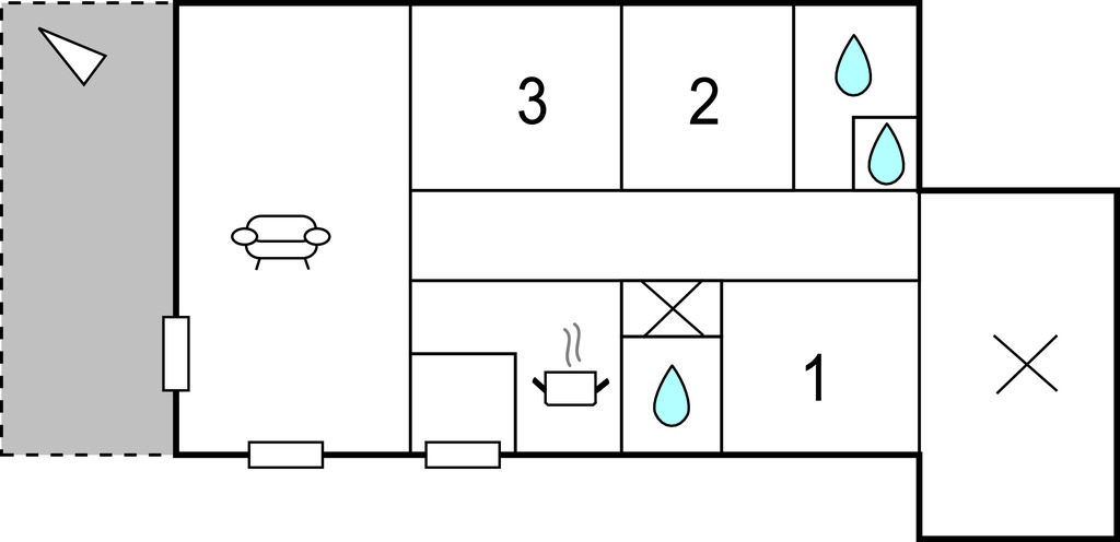 Maison avec piscine privée à Caux, 5 personnes - Photo 19