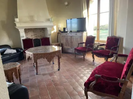 Château XVe avec piscine chauffée, spa et jardin à Saint-Bauld : photo 6