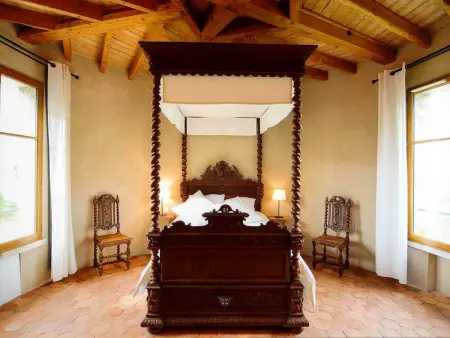 Château XVe avec piscine chauffée, spa et jardin à Saint-Bauld : photo 26