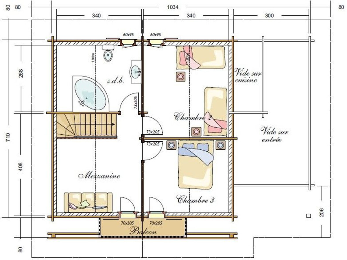 Le Meix Sage : chalet 8 pers. avec poêle à bois - Photo 27