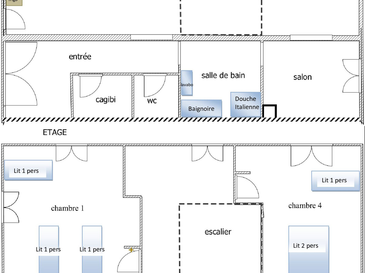 Gîte 10 personnes à Champ-le-Duc, 4 chambres, jardin et barbecue - Photo 19