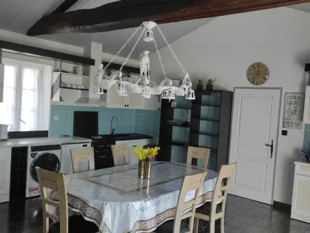 Gîte ferme rénovée 8 pers. – Jardin, pêche privée, trampoline : photo 21
