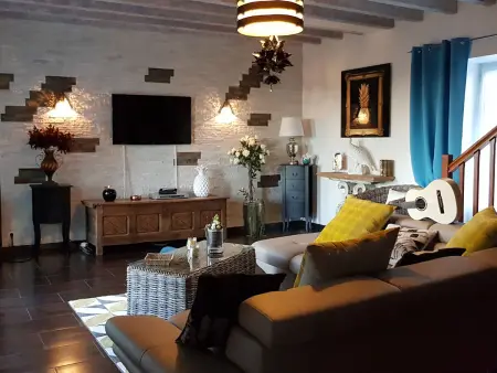 Gîte ferme rénovée 8 pers. – Jardin, pêche privée, trampoline : photo 25