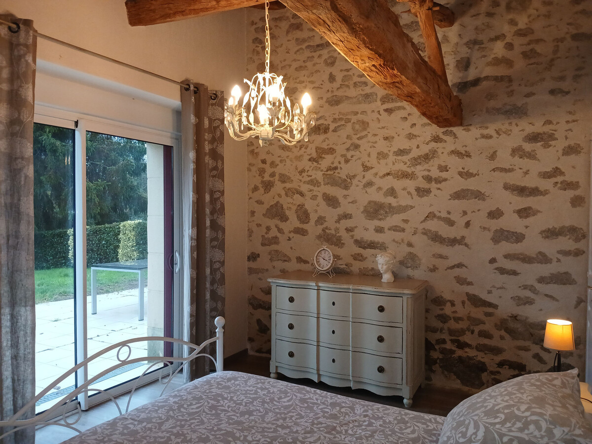 Gîte dans ancienne grange rénovée, 6 pers., PMR, terrasse - Photo 15