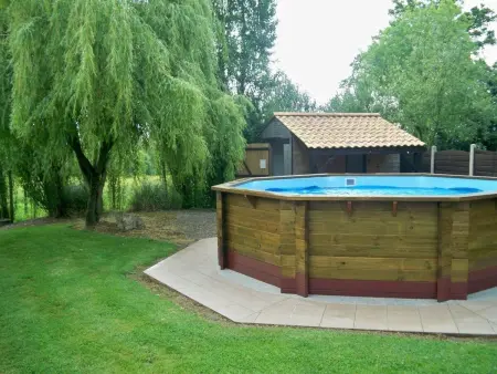 Grange rénovée 4 ch, piscine 5,5m et jardin 2000 m² : photo 3