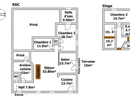 Grange rénovée 4 ch, piscine 5,5m et jardin 2000 m² : photo 31